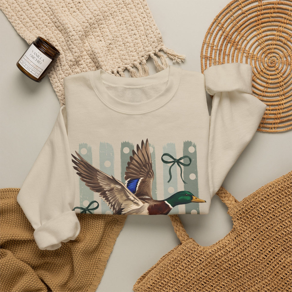 Mama Mallard & Bows Graphic Sweatshirt