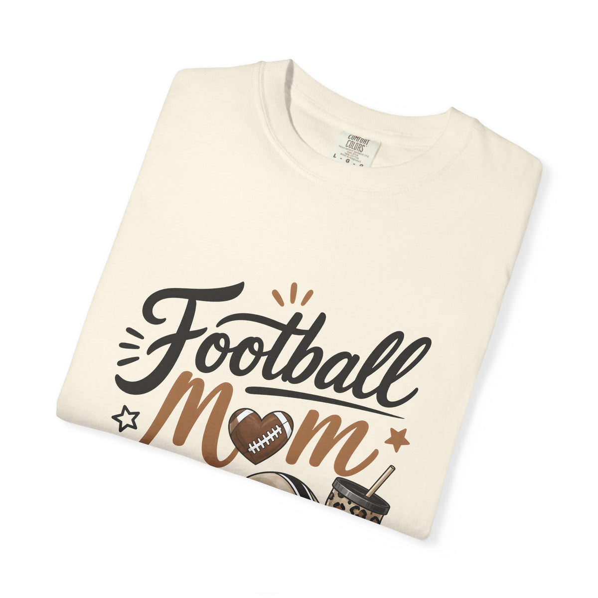 Football Mom Leopard Game Day Graphic Tee