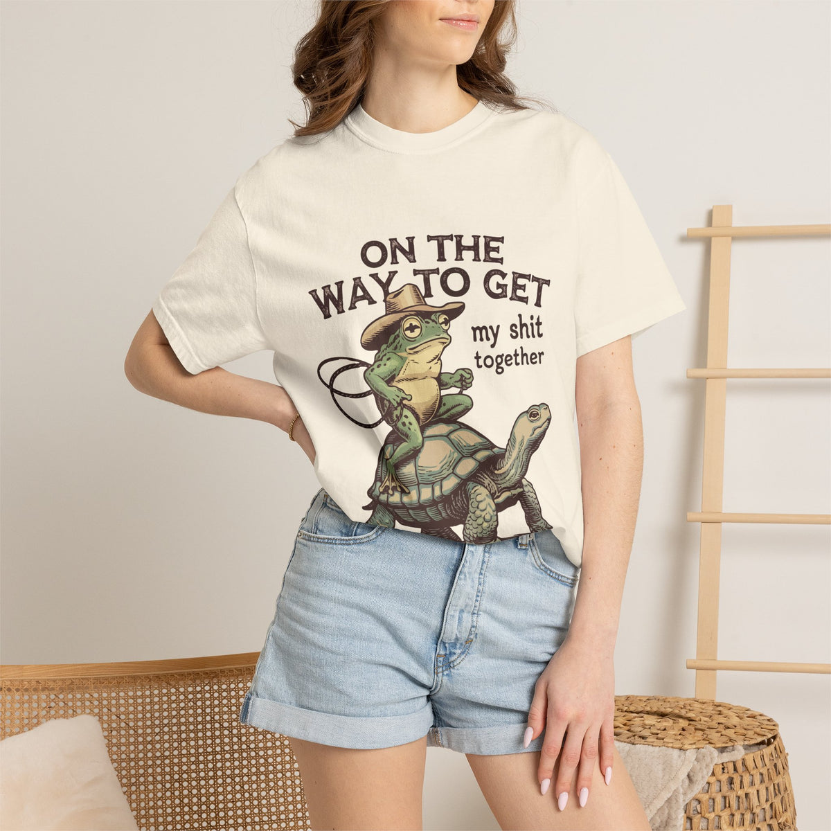 On My Way to Get My Sh*t Together Funny Western Graphic Tee