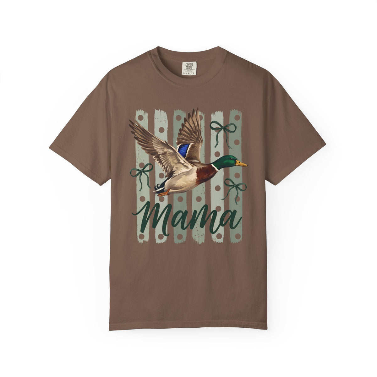 Duck Mama Sage Bow Graphic Tee