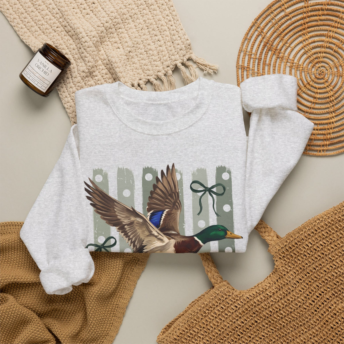 Mama Mallard & Bows Graphic Sweatshirt