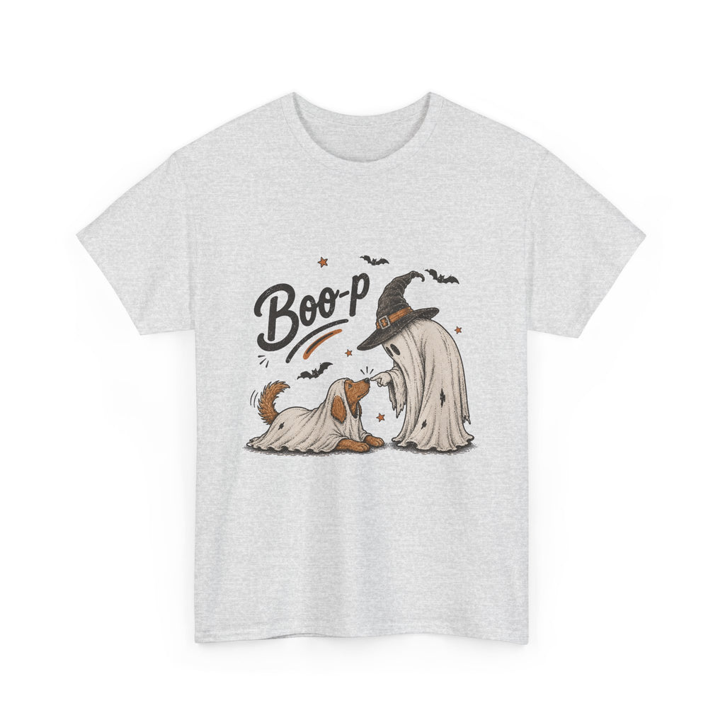 Boo-P Ghost & Dog Halloween Graphic Tee