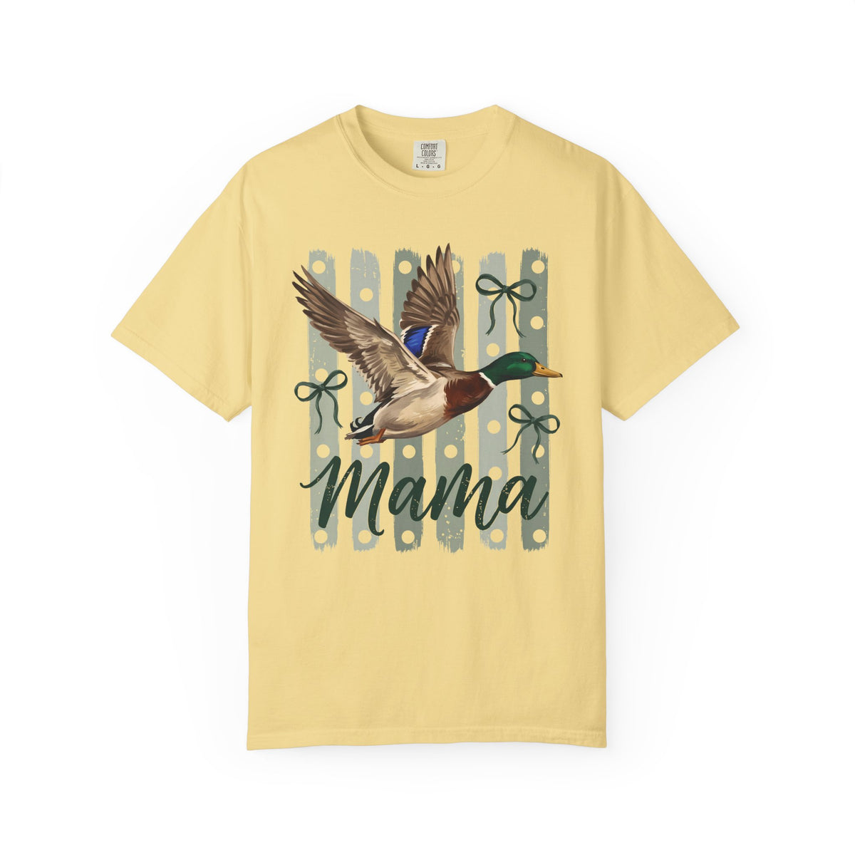 Duck Mama Sage Bow Graphic Tee