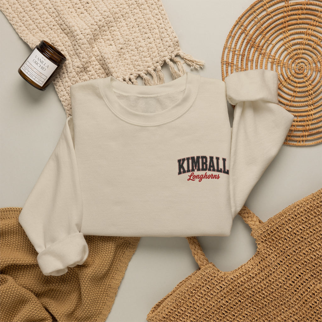 Kimball Longhorns Volleyball Mom Graphic Sweatshirt