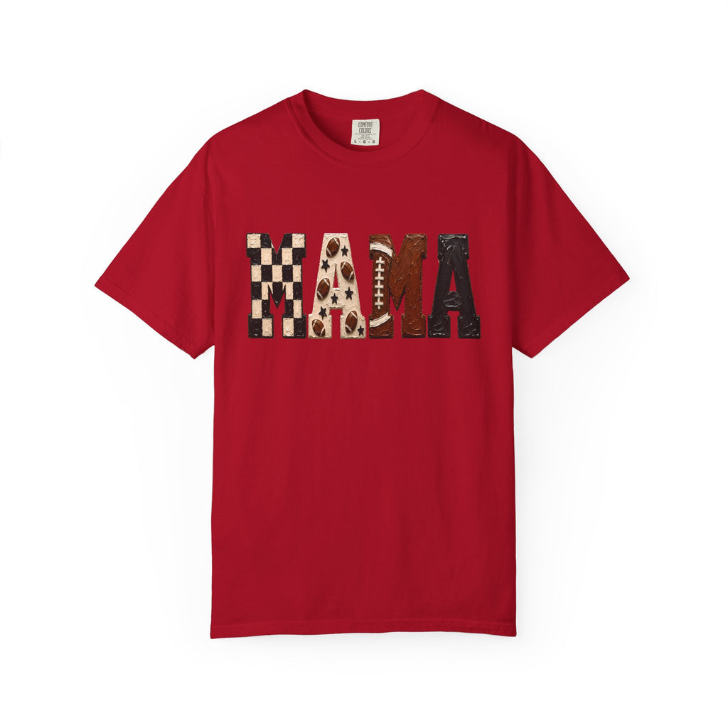 MAMA Checkered Football Graphic Tee
