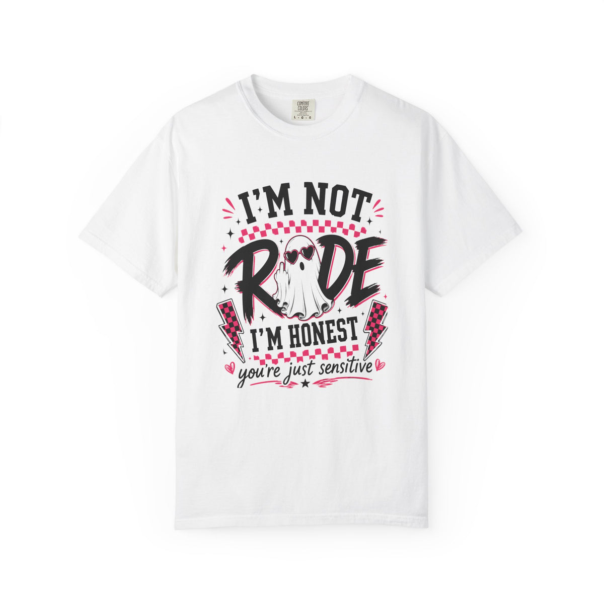 I’m Not Rude, I’m Honest Funny Ghost Graphic Tee