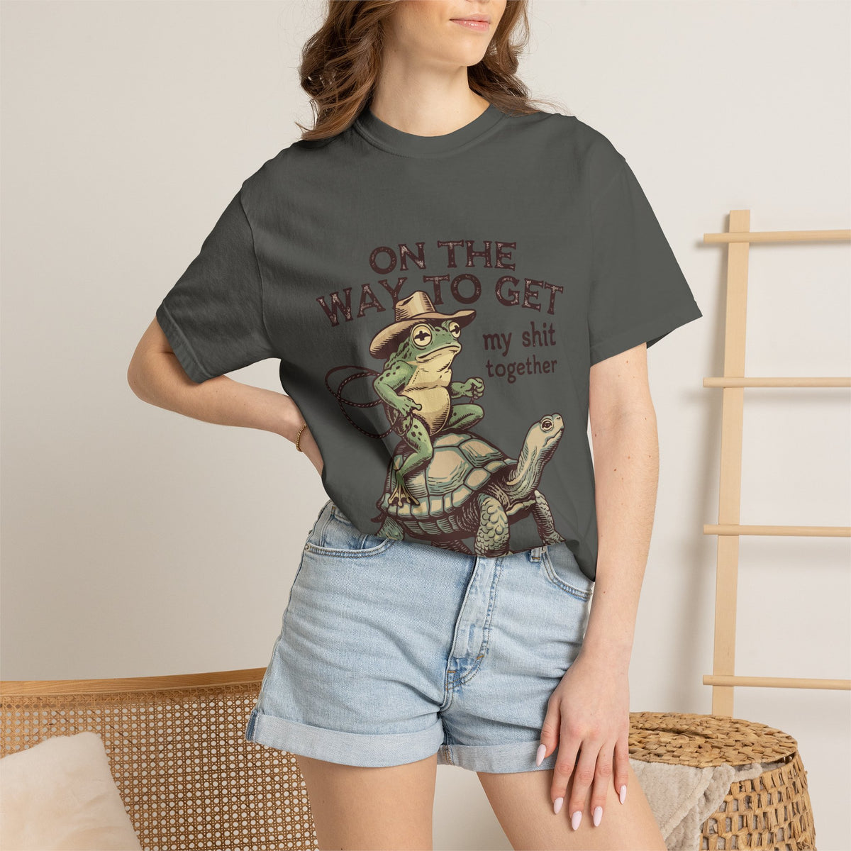 On My Way to Get My Sh*t Together Funny Western Graphic Tee