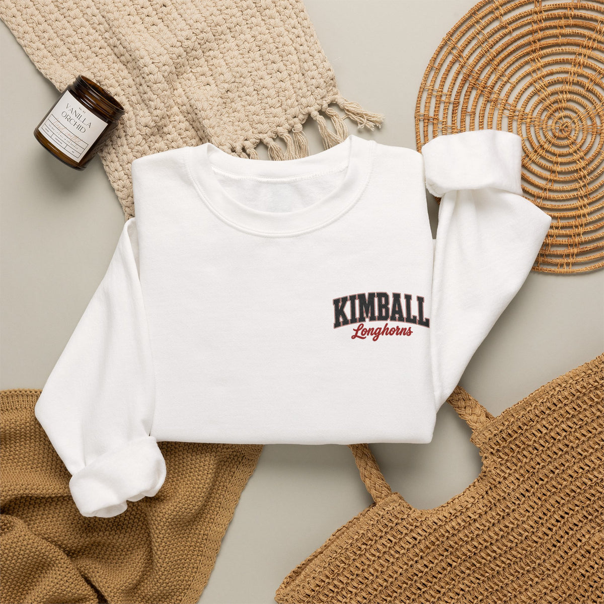 Kimball Longhorns Volleyball Mom Graphic Sweatshirt