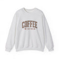 Coffee Weather Leopard Print Crewneck Sweatshirt