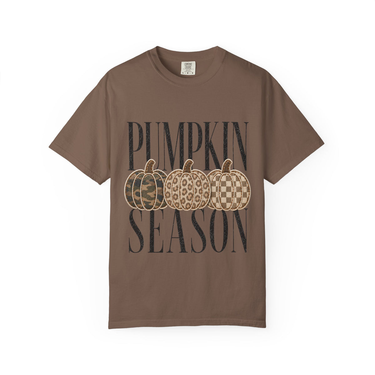 Pumpkin Season Camo & Leopard Graphic Tee