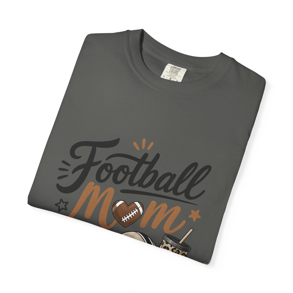 Football Mom Leopard Game Day Graphic Tee