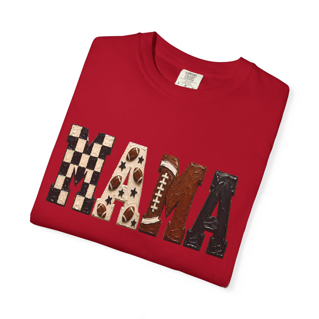 MAMA Checkered Football Graphic Tee