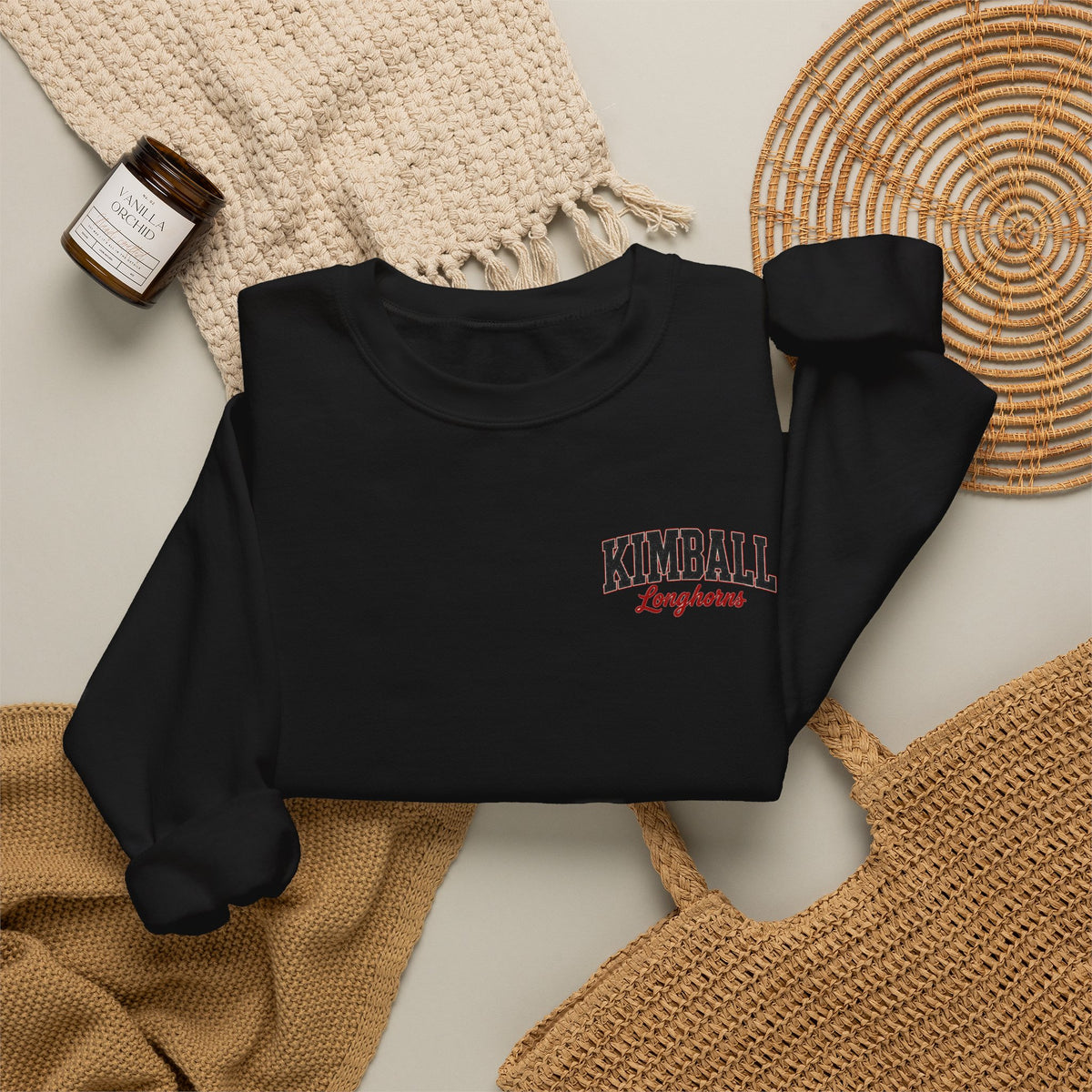 Kimball Longhorns Volleyball Mom Graphic Sweatshirt