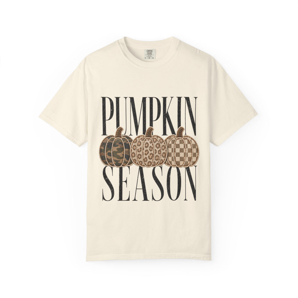 Pumpkin Season Camo & Leopard Graphic Tee