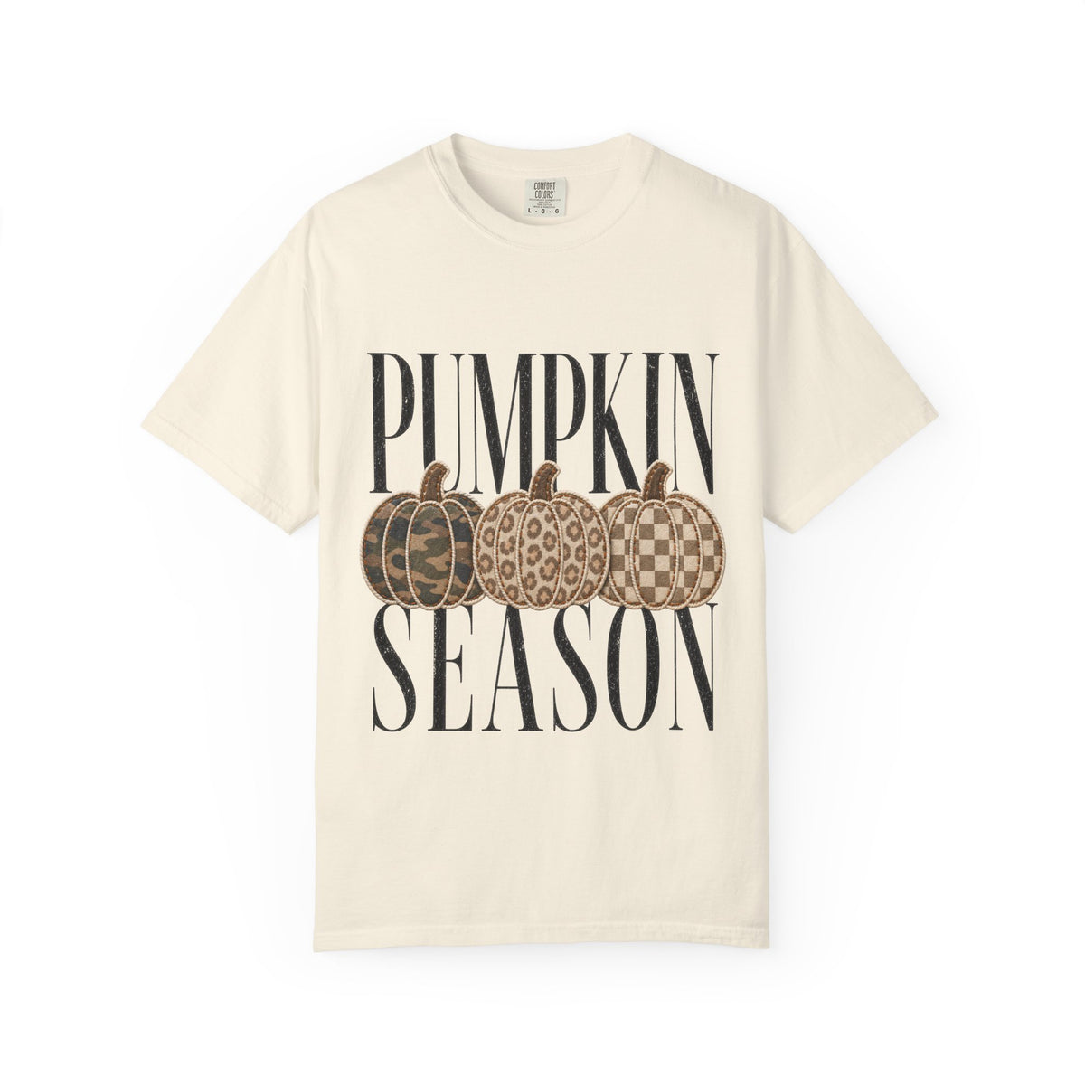 Pumpkin Season Camo & Leopard Graphic Tee